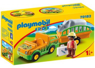 Playmobil 1.2.3 70182 Transport rinocer