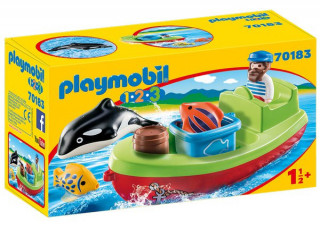 Playmobil 1.2.3 70183 Pescar cu barca č.1