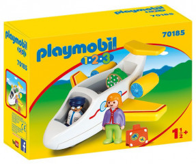 Playmobil 1.2.3 70185 Avion cu pasager