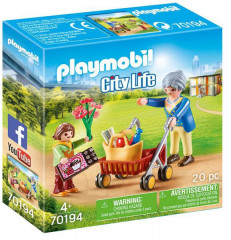 Playmobil 70194 Bunica cu un cadru de mers