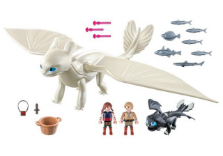 Playmobil 70038 Light fury, pui de dragon și copii č.3