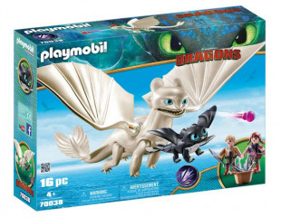 Playmobil 70038 Light fury, pui de dragon și copii č.1