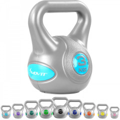 Kettlebell greutate MOVIT 3 kg | gri-albastru č.1