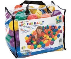 Bule din plastic Intex 8 cm, 100 bucăți č.1