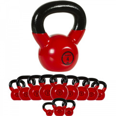 Greutate de fonta Kettlebell MOVIT 4 kg | negru-roșu č.3