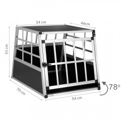 Cutie de transport din aluminiu pentru câini M | 70 x 54 x 51cm č.2