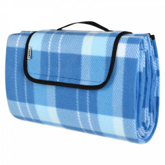 Pătură picnic impermiabilă 195 x 150 cm  albastru