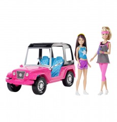 Mattel Barbie Mașina SUV + 2 Barbie păpuși č.1