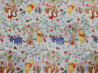 Hârtie de împachetat albastru ursuleț Pu 2m x 70cm | 4 bucăți č.1