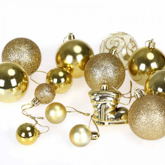 Ornamente de Crăciun 102 bucăți | auriu č.2