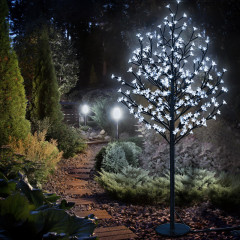 LED Pom cu luminițe, flori de cireș, 220 cm 220 LED | albastru č.2