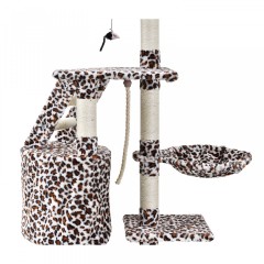 Ansamblu de joacă pentru pisici 118x50x40 cm | leopard č.3