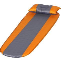 Saltea camping autogonflabilă cu pernă 185 x 55 x 3 cm | portocaliu-gri č.2