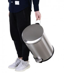 Coș de gunoi cu pedală  Ø29,2 x 44 cm | argintiu č.3
