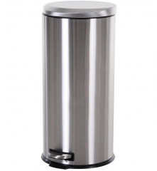 Coș de gunoi cu pedală Ø29,2 x 62,5 cm | argintiu č.1