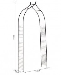 Arcadă de grădină pentru trandafiri | 250 x 30 x 114 cm č.3