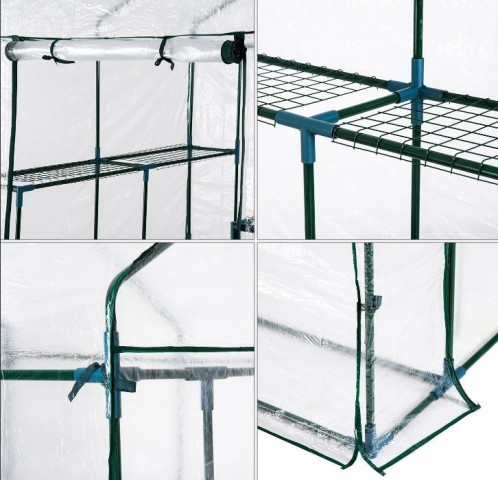 Solar de grădină 143 x 143 x 195 cm | transparent č.5