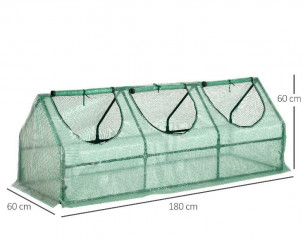 Seră de grădină 180 x 60 x 60 cm | verde č.3