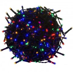 Instalație de Crăciun LED 40 m | colorat 400 LED | cablu verde č.2