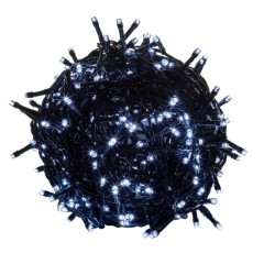 Instalație de Crăciun LED 20 m | alb rece 200 LED | cablu verde č.2