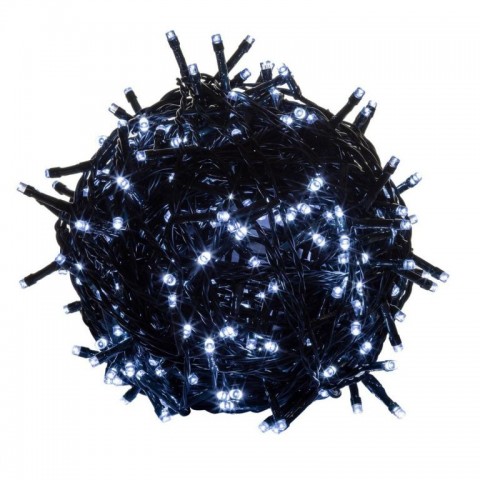 Instalație de Crăciun LED 20 m | alb rece 200 LED | cablu verde č.2