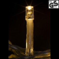 Instalație de Crăciun LED 60 m | alb cald 600 LED | cablu verde č.3