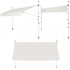 Copertină retractabilă 350 x 176-305 cm | bej č.2