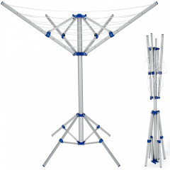 Uscător rotativ din aluminiu 103 x 168 cm | argintiu č.3