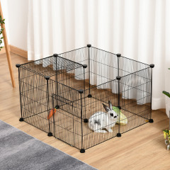 Padoc metalic pentru animale mici 105 x 70 x 45 cm | negru č.2