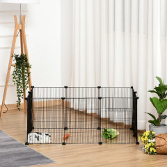 Padoc metalic pentru animale mici 105 x 70 x 45 cm | negru č.3