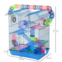 Cușcă pentru hamsteri cu labirint 47 x 30 x 59 cm | multicoloră č.3