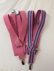 Bretele pentru copii 6-12 ani | roz + multicolor č.1