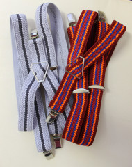 Bretele pentru copii 6-12 ani | gri + multicolor
