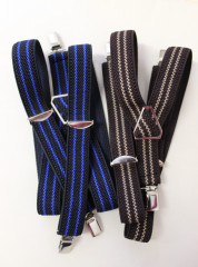 Bretele pentru copii 6-12 ani | maro+ negru-albastru