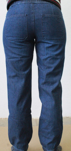 Pantaloni de damă denim | albastru č.2