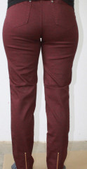 Pantaloni de femei | burgundy č.2