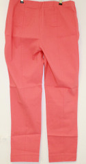 Pantaloni din pânză pentru femei | orange cu talie elastică č.2