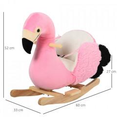 Balansoar Flamingo pentru copii | 60 x 33 x 52 cm č.3