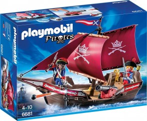 Playmobil 6681 Barca Soldaților Cu Tun č.1