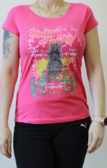 Tricou pentru femei | roz cu imprimeu č.1
