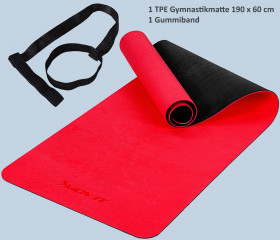 Saltea de gimnastică TPE 190 x 60 x 0,6 cm | roșu č.3