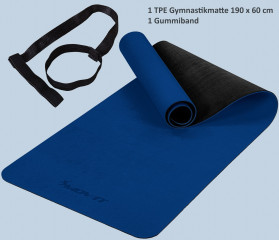 Saltea de gimnastică TPE 190 x 60 x 0,6 cm | albastru închis č.3