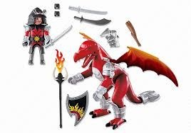 Playmobil 5463 Dragonul de foc cu un războinic č.2