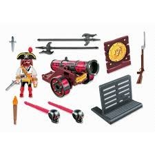 Playmobil 6163 Pirata cu tun roșu č.2