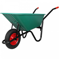 Roabă de grădină din plastic 100 l / 150 kg | verde č.1