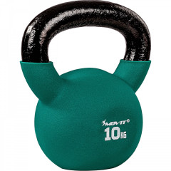 Ganteră Kettlebell cu neopren 10 kg | verde č.2