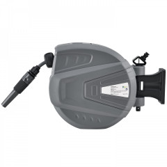 Tambur furtun retractabil automat cu montaj pe perete Flowwater 20m | gri