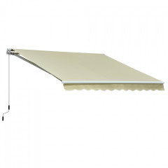 Marchiză/Copertină retractabilă manuală cu braț articulat 3 x 2,5 m | bej č.1