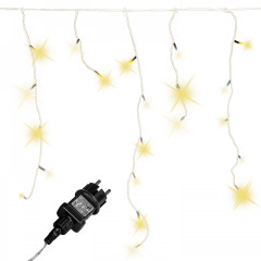 Instalație de Crăciun LED tip ploiță, 15 m | alb cald 600 LED