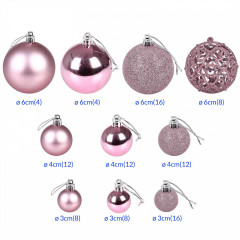 Set decorațiuni de Crăciun 100 piese | roz č.3